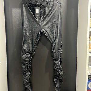Fashion Nova Tight Faux Leather Stacked Pant XL